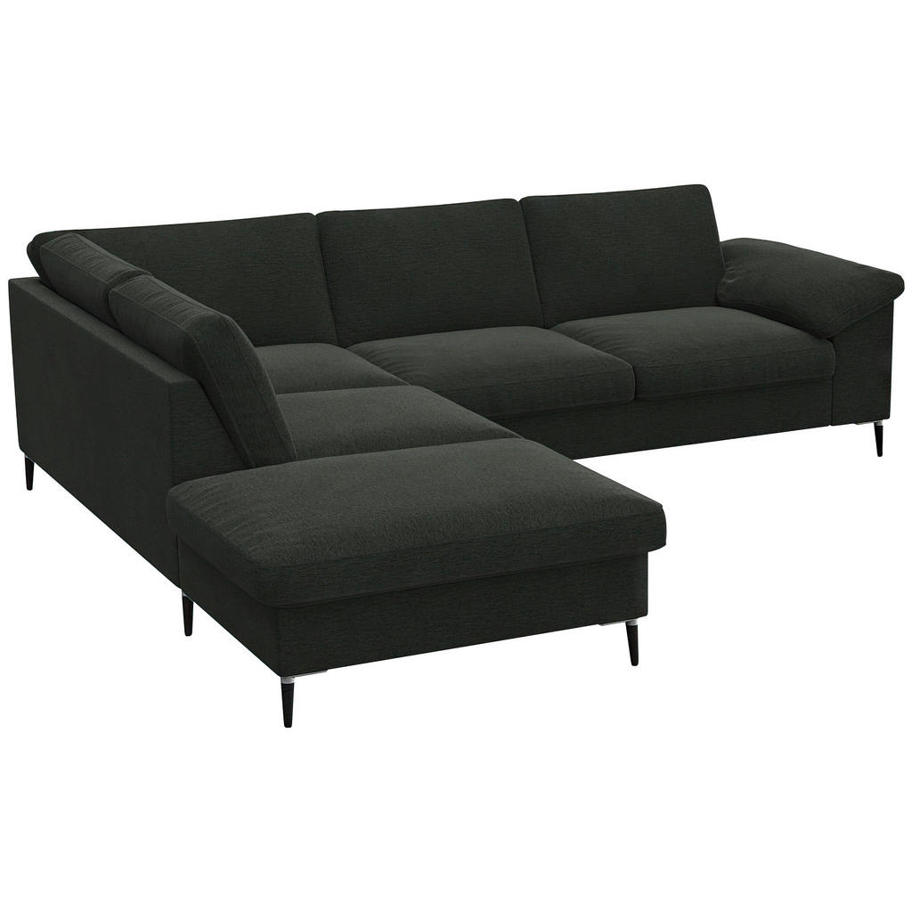 Thumbnail - Livetastic Ecksofa, Waldgrün, Textil, 5-Sitzer, Füllung: Schaumstoff, Federn,Schaumstoff, Ottomane links, L-Form, 247x22...