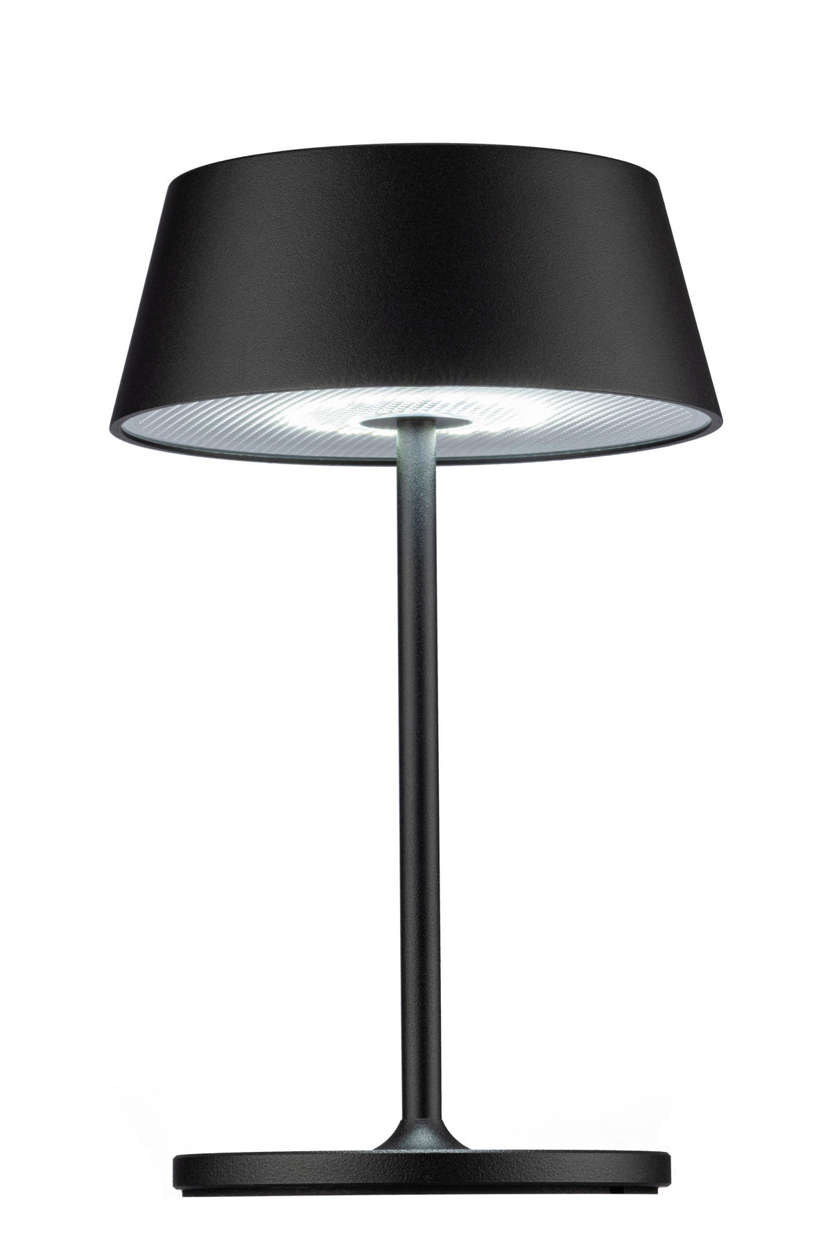 AKKU-TISCHLEUCHTE Naos 15/25 cm  - Schwarz, Design, Kunststoff/Metall (15/25cm) - Dieter Knoll