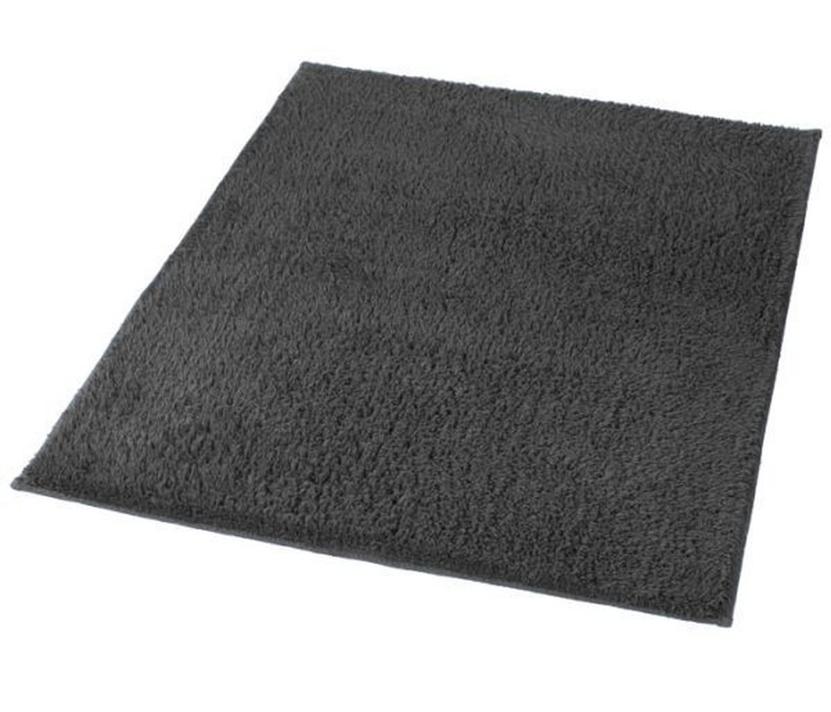 BADTEPPICH Schieferfarben  - Schieferfarben, Basics, Kunststoff/Textil (55/65cm) - Kleine Wolke