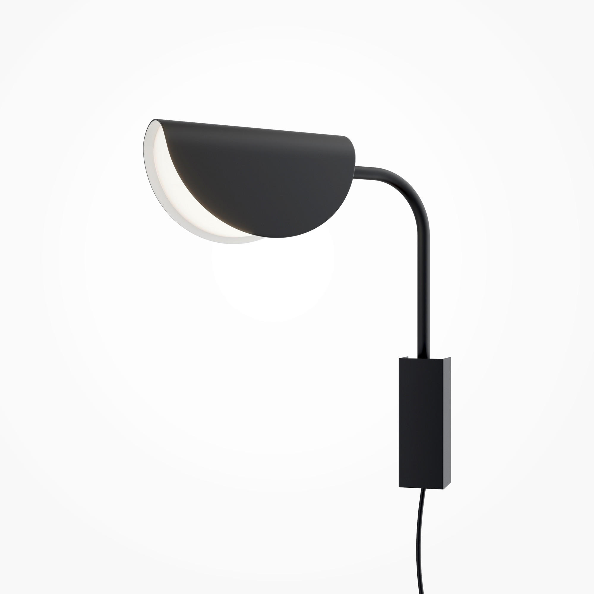 WANDLEUCHTE Modern 36,5/9,5/29 cm   - Schwarz, Trend, Kunststoff/Metall (36,5/9,5/29cm) - MAYTONI
