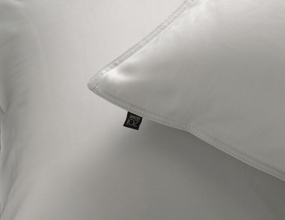 BETTWÄSCHE Satinado Makosatin 200/200 cm  - Grauweiß, Basics, Textil (200/200cm)