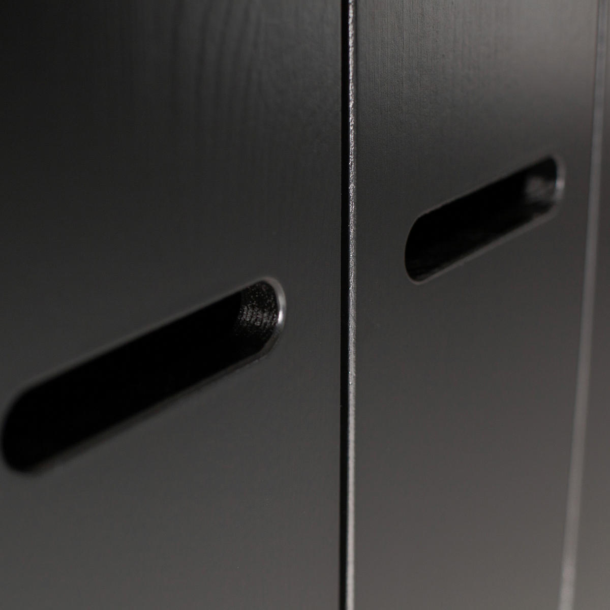 DREHTÜRENSCHRANK  in Schwarz  - Schwarz, Design, Holz (94/195/53cm) - Livetastic