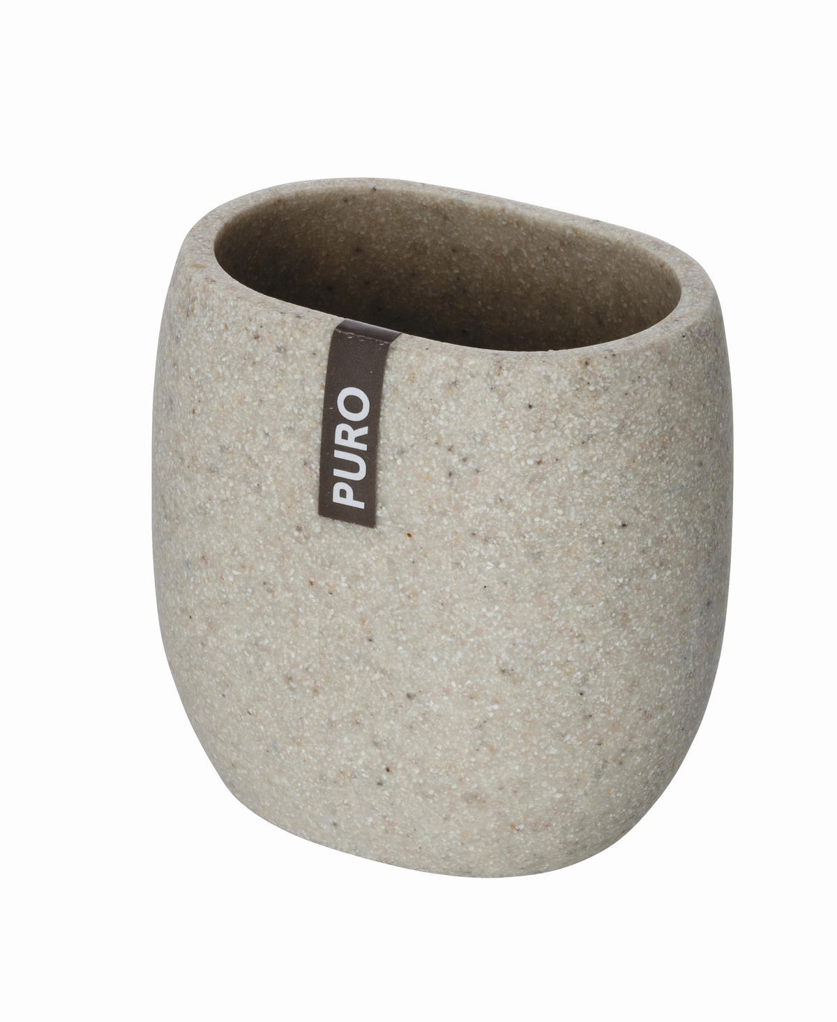 ZAHNPUTZBECHER  - Sandfarben, KONVENTIONELL, Kunststoff (9,5/9,3/6,6cm) - Wenko