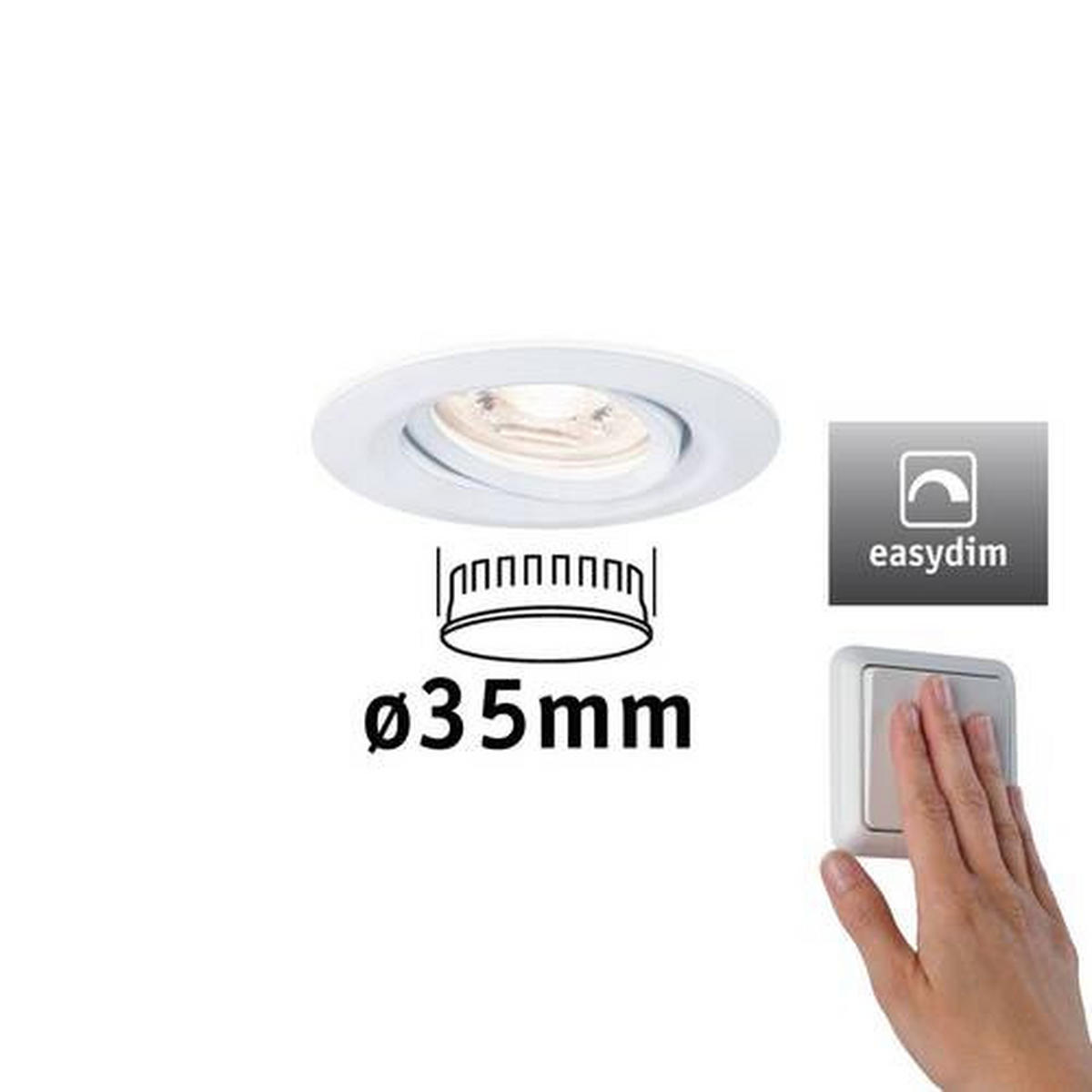 EINBAUSPOT 6,6 cm  - Design (6,6cm) - Paulmann