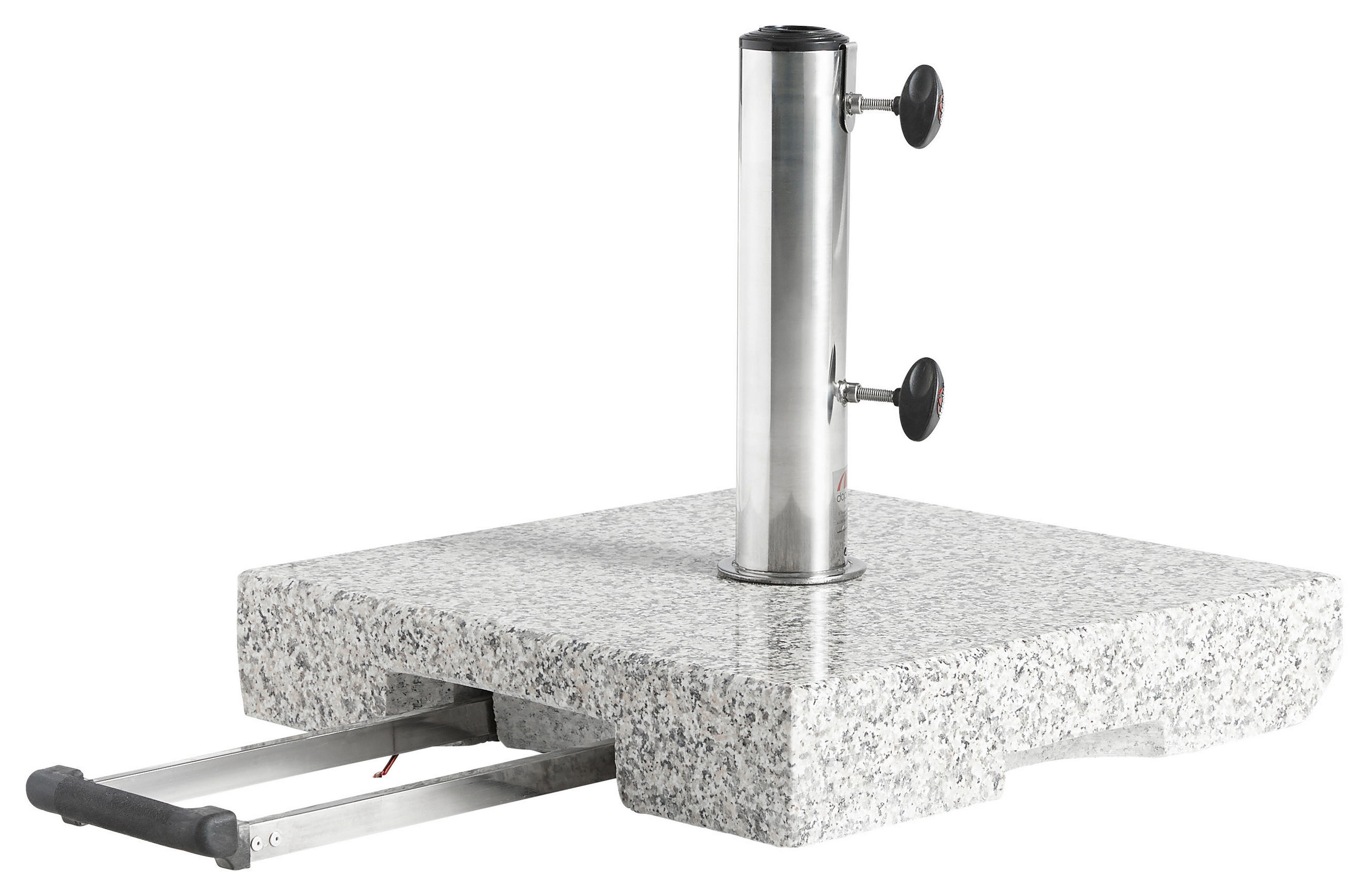 SONNENSCHIRMSTÄNDER Granit Grau - Grau, Basics, Stein (45/8/45cm) - Doppler