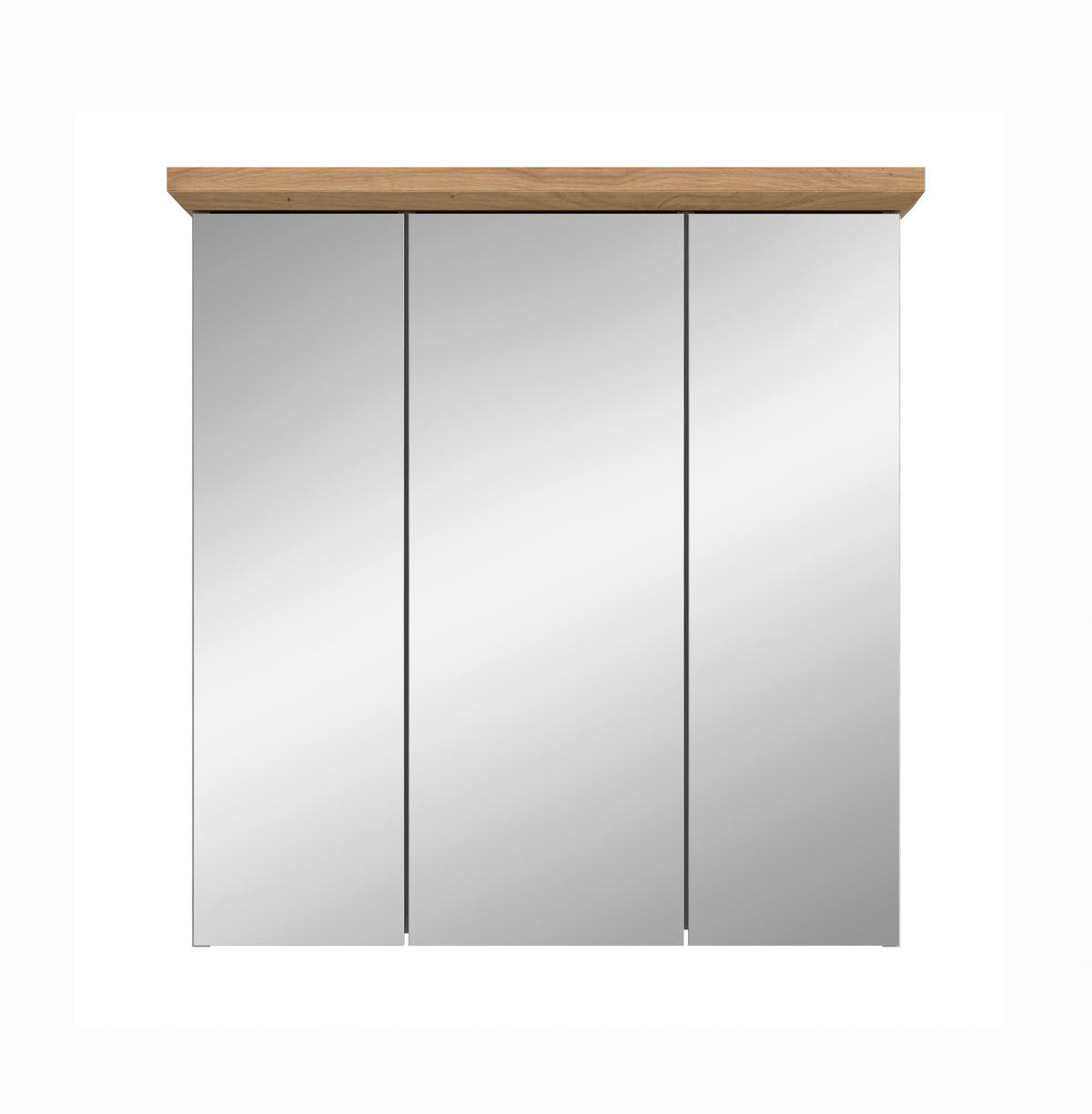 ZRCADLOVÁ SKŘÍŇKA, barvy modřínu, 69/71/21 cm - barvy modřínu, Trend, kompozitní dřevo/sklo (69/71/21cm) - MID.YOU