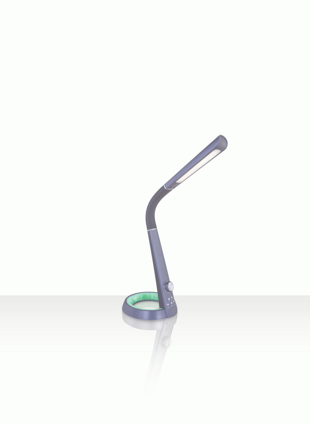 LED ÍRÓASZTALI LÁMPA - fekete/sötétszürke, Design, műanyag (34,3/18,3/64cm) - Novel