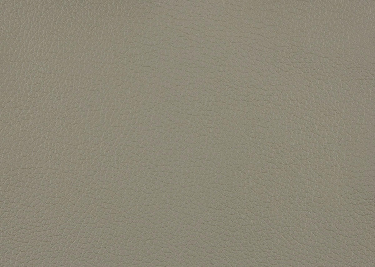 3-SITZER-SOFA in Echtleder Hellgrau  - Hellgrau/Alufarben, KONVENTIONELL, Leder/Metall (228/96/92cm) - Beldomo Premium
