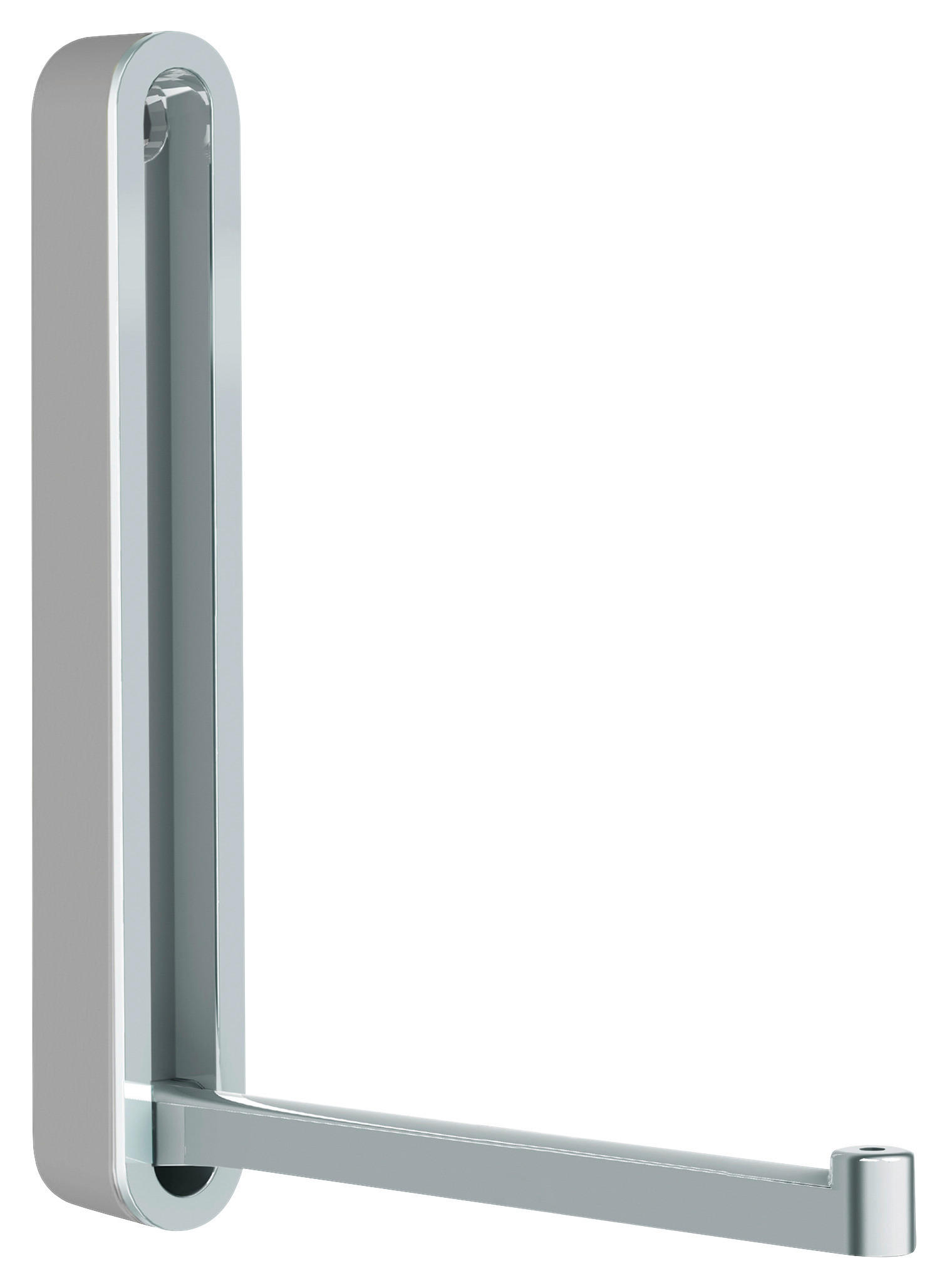 WANDHAKEN  in Silberfarben  - Silberfarben, Design, Kunststoff/Metall (2,1/16/2,1-15,6cm)