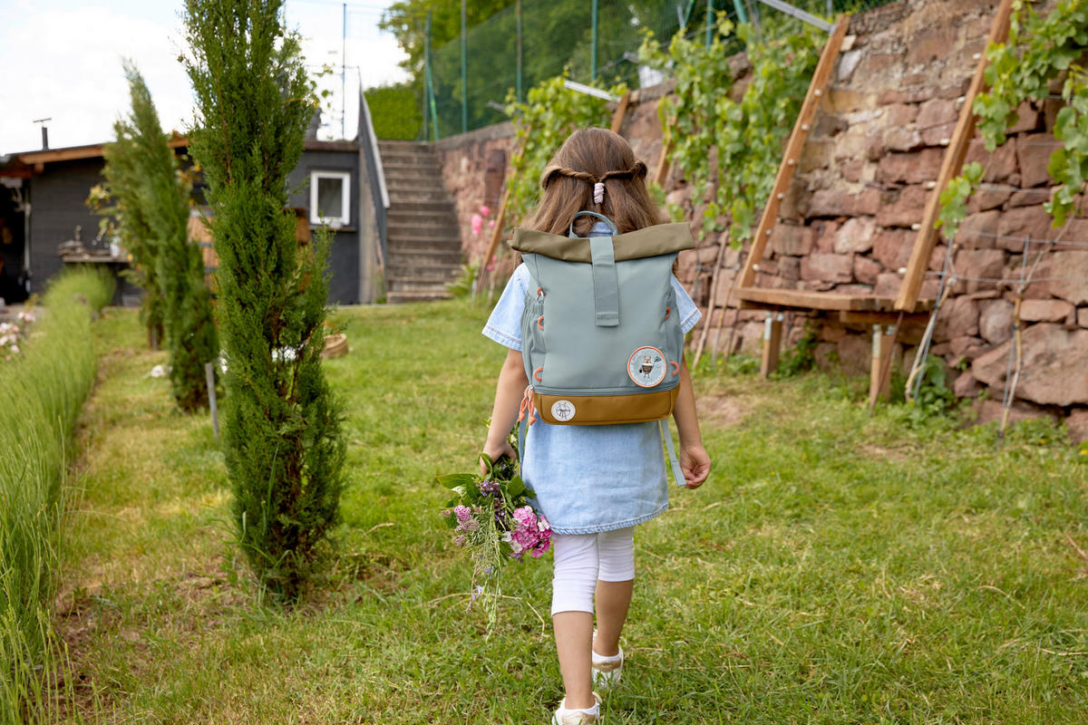 KINDERRUCKSACK Rolltop  - Hellblau, Basics, Textil (23/11/32,5cm) - Lässig