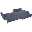 ECKSOFA  in Webstoff Blaugrau  - Buchefarben/Blaugrau, KONVENTIONELL, Holz/Textil (294/169cm) - Carryhome