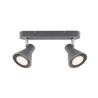 DECKENSPOTS Eik 15/8,5/28,5 cm  - Grau, Design, Metall (15/8,5/28,5cm) - Nordlux