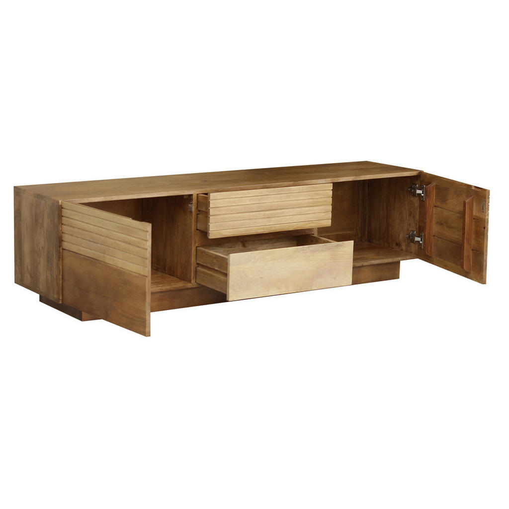Thumbnail - Livetastic Lowboard, Natur, Hellbraun, Holz, Mangoholz, massiv, 2 Schubladen, 170x45x40 cm, Holzmöbel, Kleinmöbel Holz, ...