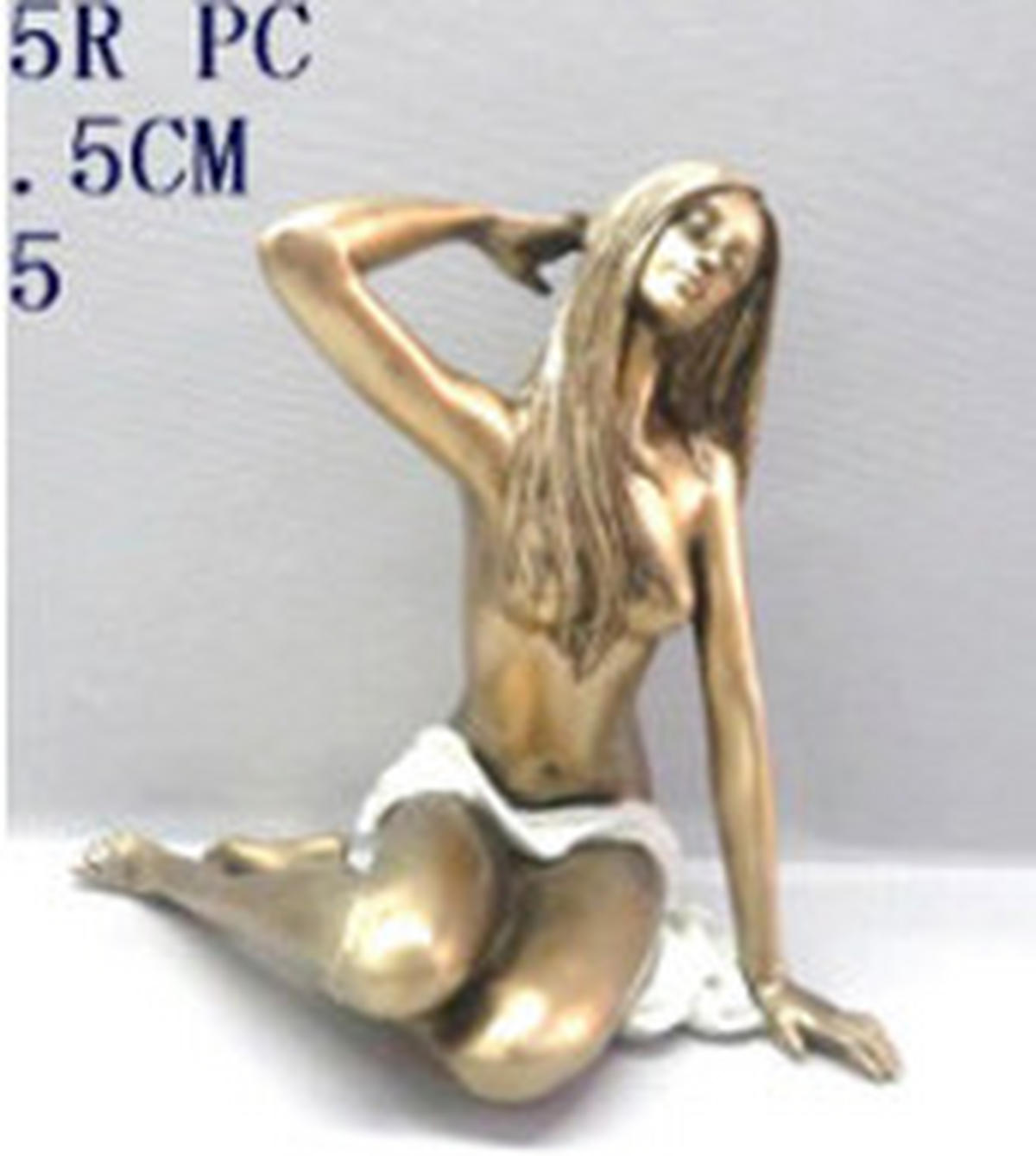 SZOBOR - színes/arany, Basics, műanyag (19,5/13/20cm)