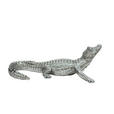 DEKOKROKODIL - Silberfarben, LIFESTYLE, Kunststoff (34,5/18/12,5cm) - Ambia Home