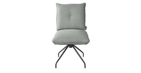 STUHL in Stahl Struktur Metall, Textil - Schwarz/Grau, Design, Textil/Metall (50/90/70cm) - Dieter Knoll