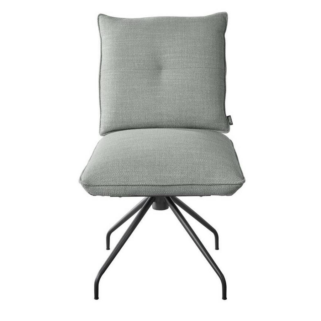 Thumbnail - Dieter Knoll Stuhl, Grau, Metall, Textil, Rundrohr, Sternfuß, 50x90x70 cm, Goldenes M, Lederauswahl, Stoffauswahl, Sitzf...