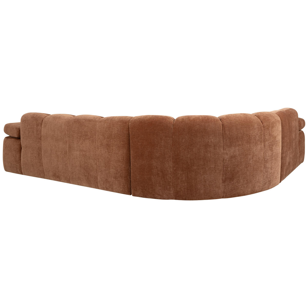 ECKSOFA Mojo Rostfarben gerippt  - Rostfarben, Design, Textil (230/310cm) - Livetastic