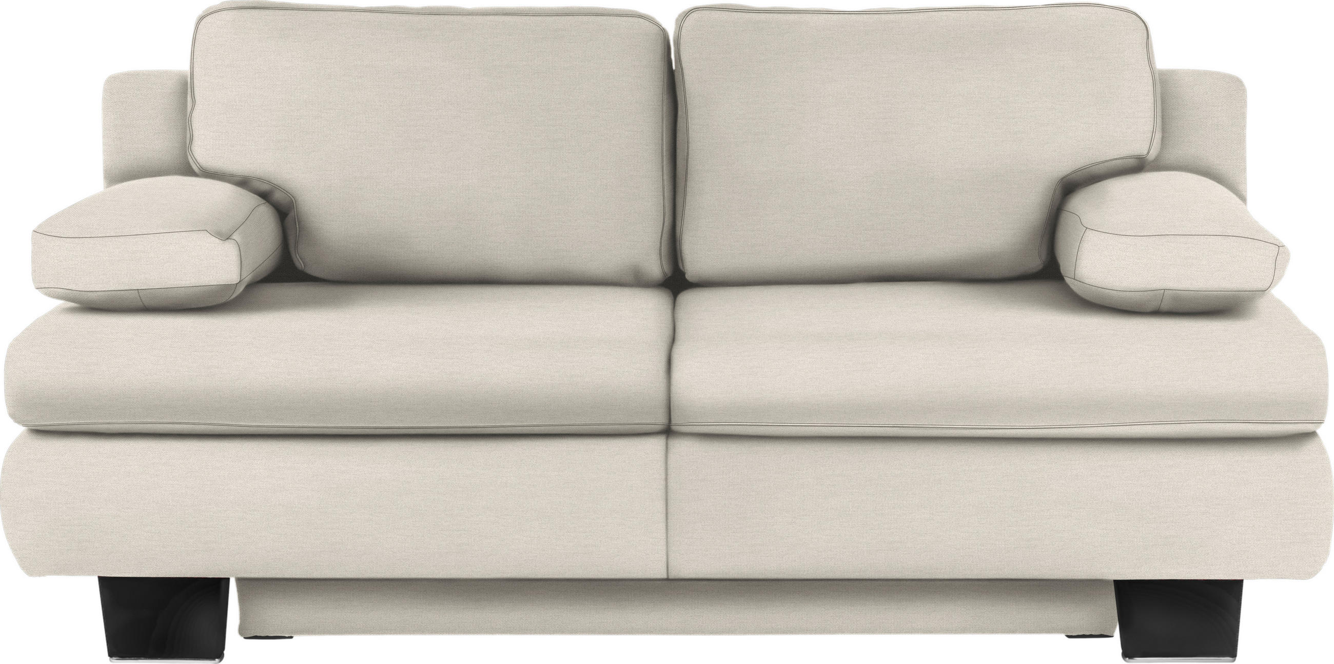 SCHLAFSOFA in Textil Creme  - Wengefarben/Creme, Konventionell, Holz/Textil (203/94/100cm) - Novel