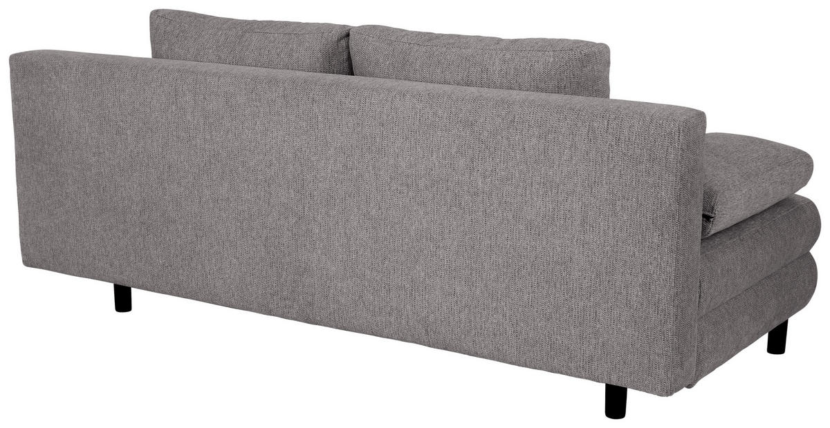 SCHLAFSOFA  mit Webstoff Anthrazit  - Anthrazit/Schwarz, Design, Textil/Metall (197/84/92,5cm) - home24