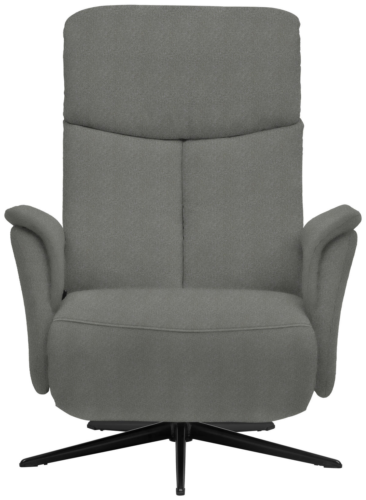 RELAXSESSEL in Textil Grau  - Schwarz/Grau, Design, Textil/Metall (78/101/88cm) - Welnova
