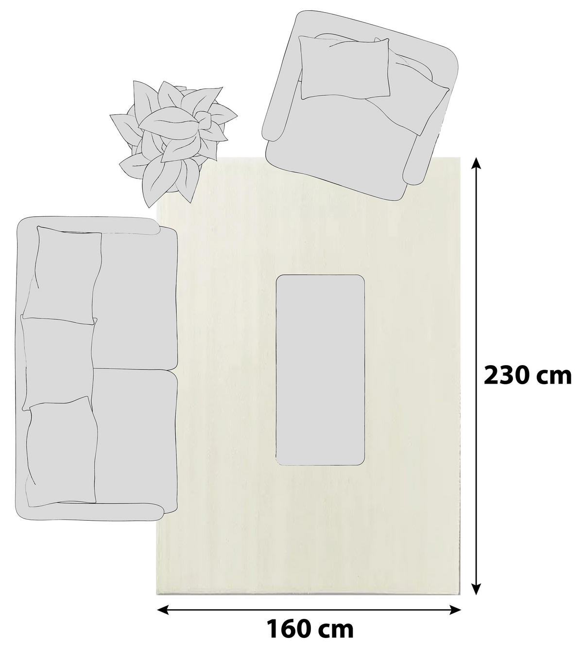 HOCHFLORTEPPICH 160/230 cm Joy Creme  - Creme, Basics, Textil (160/230cm) - Schöner Wohnen