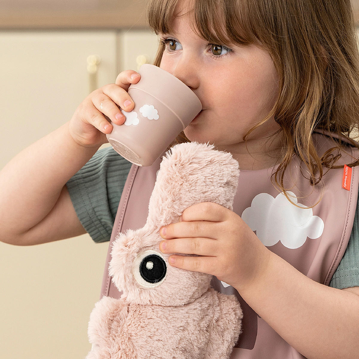 KINDERBECHER  - Hellrosa, Basics, Kunststoff (6,5/6,5/7,2cm) - done by deer