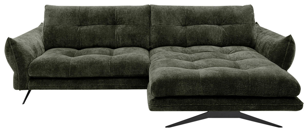 SOFFA i textil grön  - grön/svart, Design, metall/textil (280/68-87/177cm) - Stylife