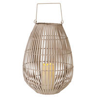 LED-WINDLICHT - Naturfarben, Basics, Holz/Metall (30/30/42cm)