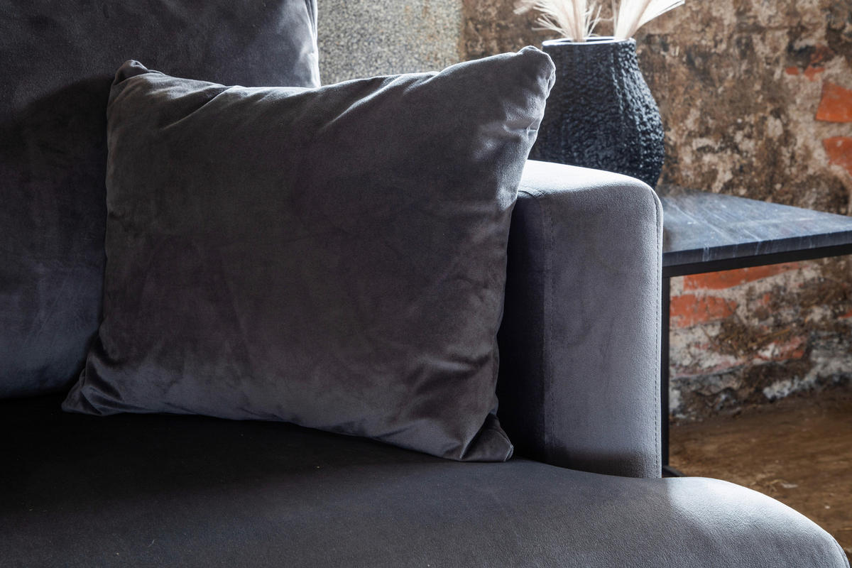 SESSEL in Dunkelgrau  - Dunkelgrau, Design, Textil/Metall (104/82/92cm) - Livetastic