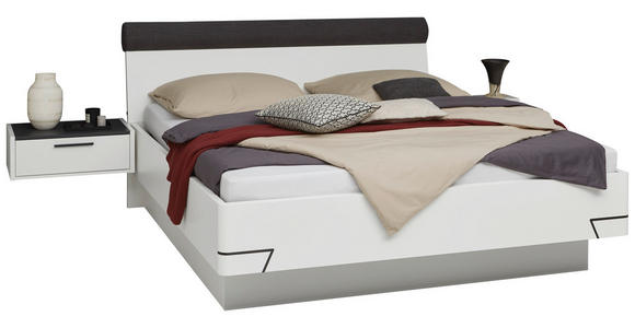 BETTANLAGE - Anthrazit/Weiß, KONVENTIONELL (180/200cm) - Dieter Knoll