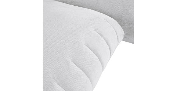 ECKSOFA Weiß Plüsch  - Schwarz/Weiß, KONVENTIONELL, Kunststoff/Textil (270/170cm) - Carryhome
