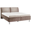 POLSTERBETT gepolstertes Kopfteil, Lattenroste, Matratzen Schlammfarben 180/200 cm  - Schlammfarben/Schwarz, KONVENTIONELL, Holz/Holzwerkstoff (180/200cm) - Beldomo - Sleep