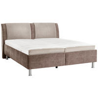 POLSTERBETT 180/200 cm  in Schlammfarben  - Weiss/Schlammfarben, Konventionell, Holz/Holzwerkstoff (180/200cm) - Beldomo - Sleep