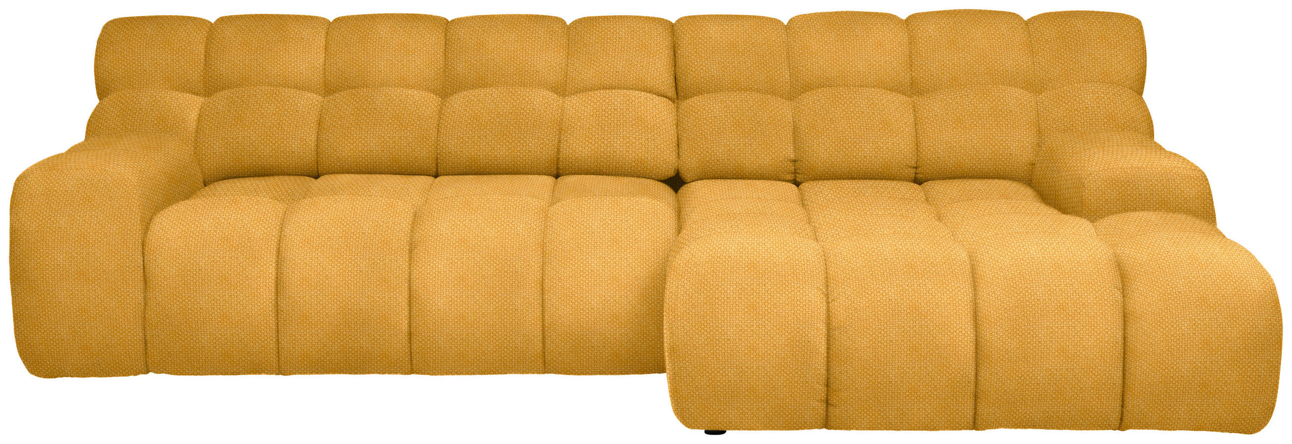 ECKSOFA in Webstoff Gelb  - Gelb/Schwarz, Modern, Kunststoff/Textil (297/180cm) - Welnova