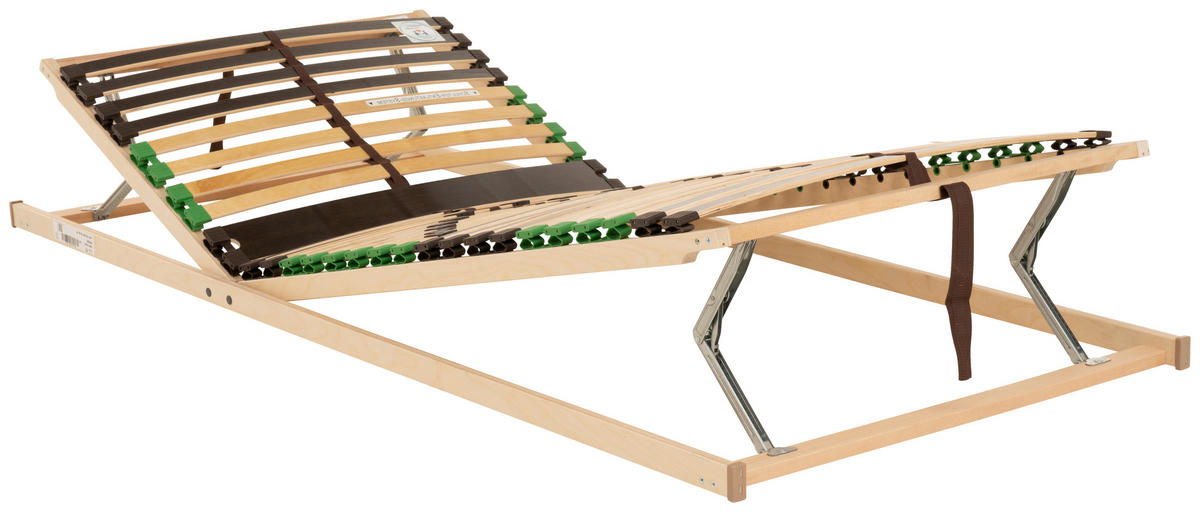 LATTENROST 90/200 cm Kopfteil, Fußteil verstellbar, Birke, Buche  - Naturfarben/Braun, Basics, Holz (90/200cm) - Beco