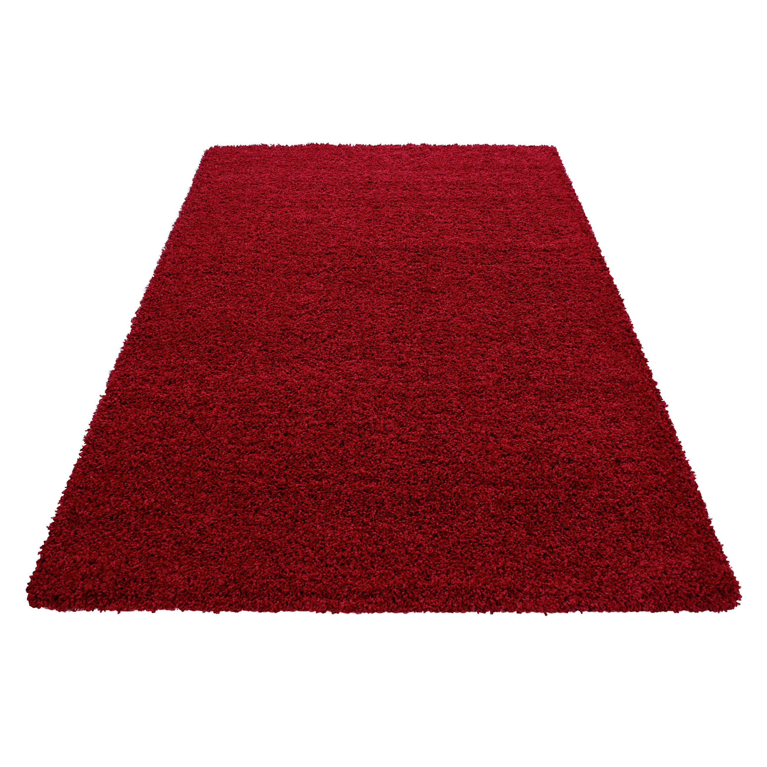 Hochflor Teppich Rot Life 120x170 Cm