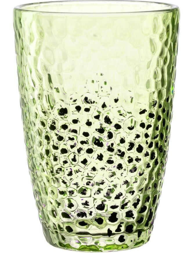 SKLENIČKA - zelená, Natur, sklo (340ml) - Leonardo