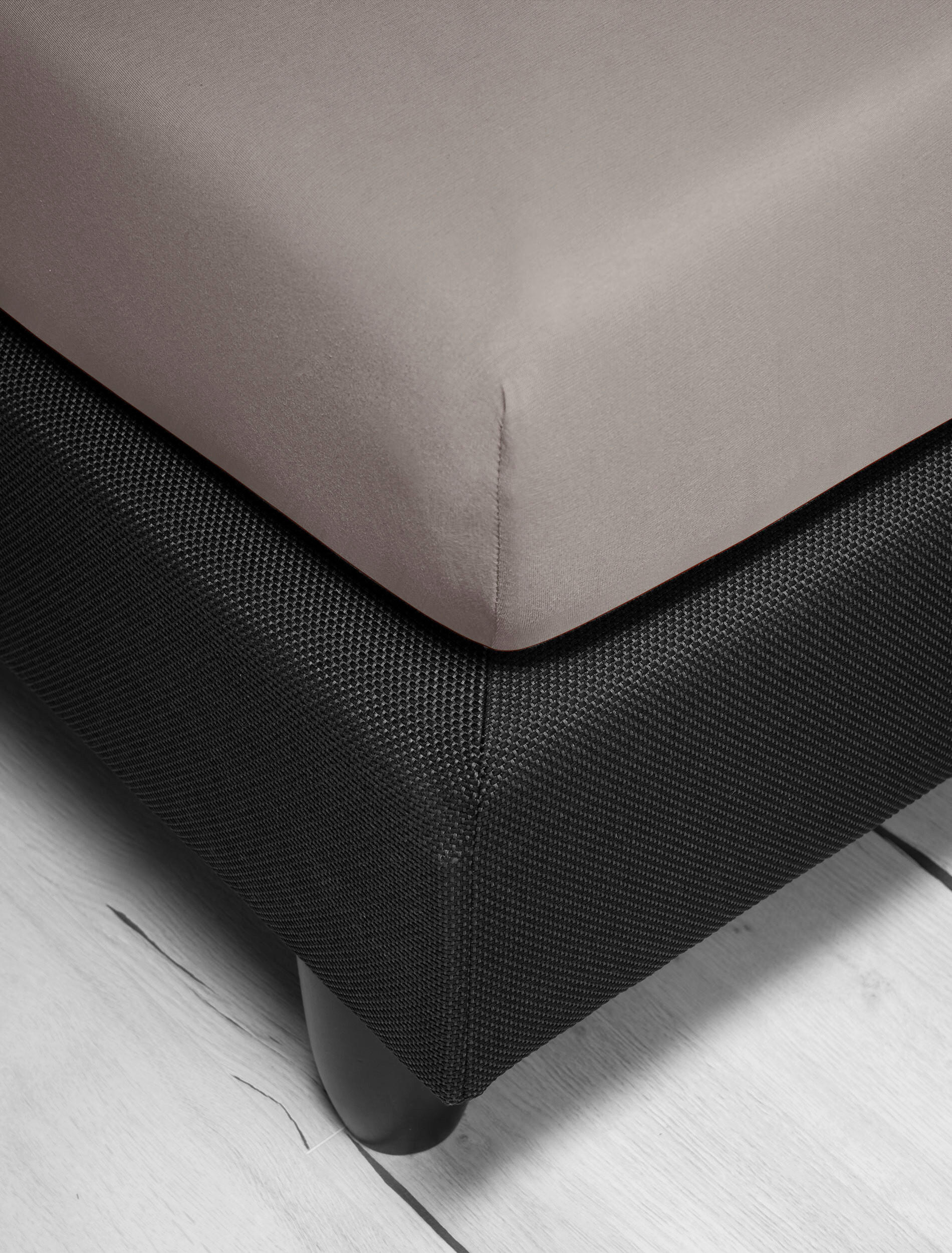 SPANNBETTTUCH Jersey  - Taupe, KONVENTIONELL, Textil (90-100/200cm) - Irisette