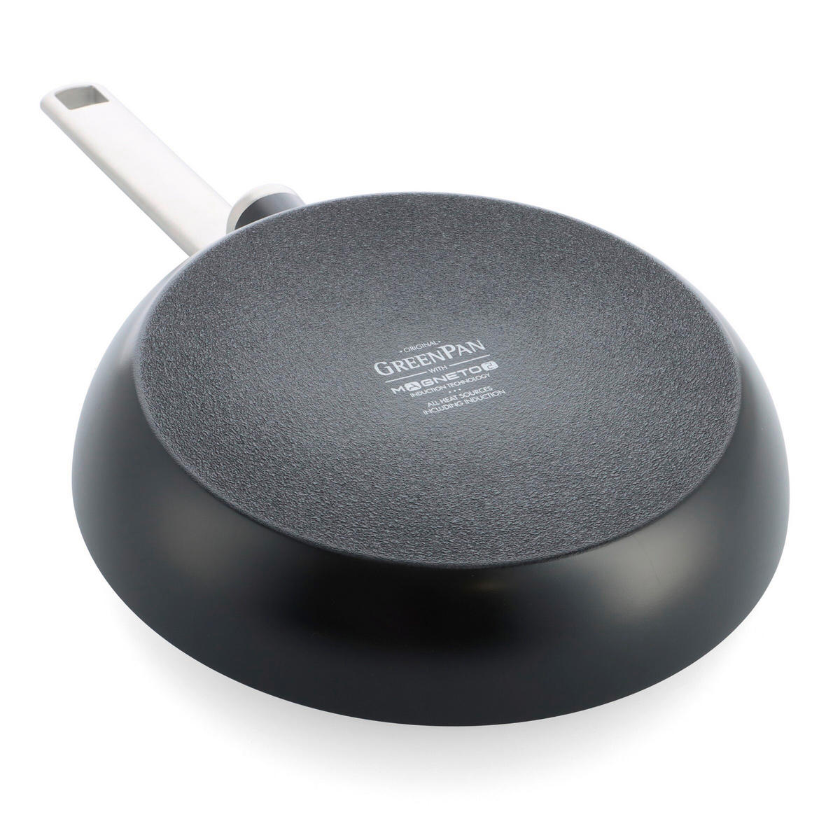 PFANNENSET Evolution Aluminium, Edelstahl 2-teilig  - Edelstahlfarben/Schwarz, Basics, Metall (20 + 28cm) - GreenPan