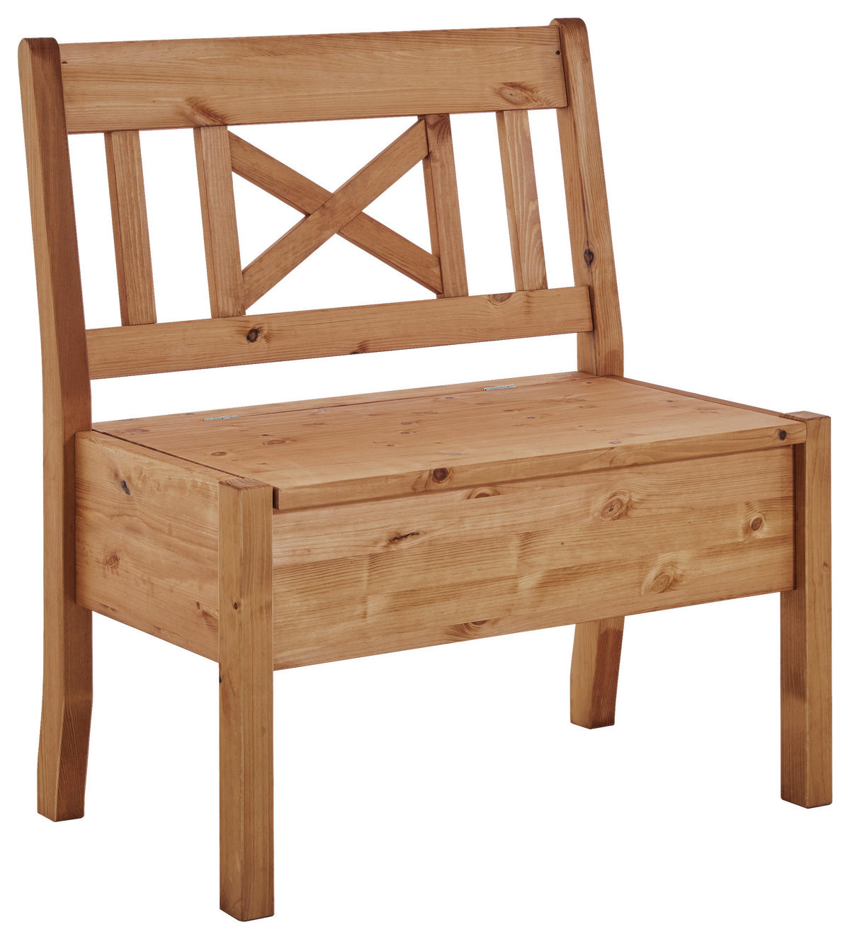 SITZBANK 84/93/58 cm Laugenfarbig Kiefer massiv  - Laugenfarbig, ROMANTIK / LANDHAUS, Holz (84/93/58cm) - Boxxx