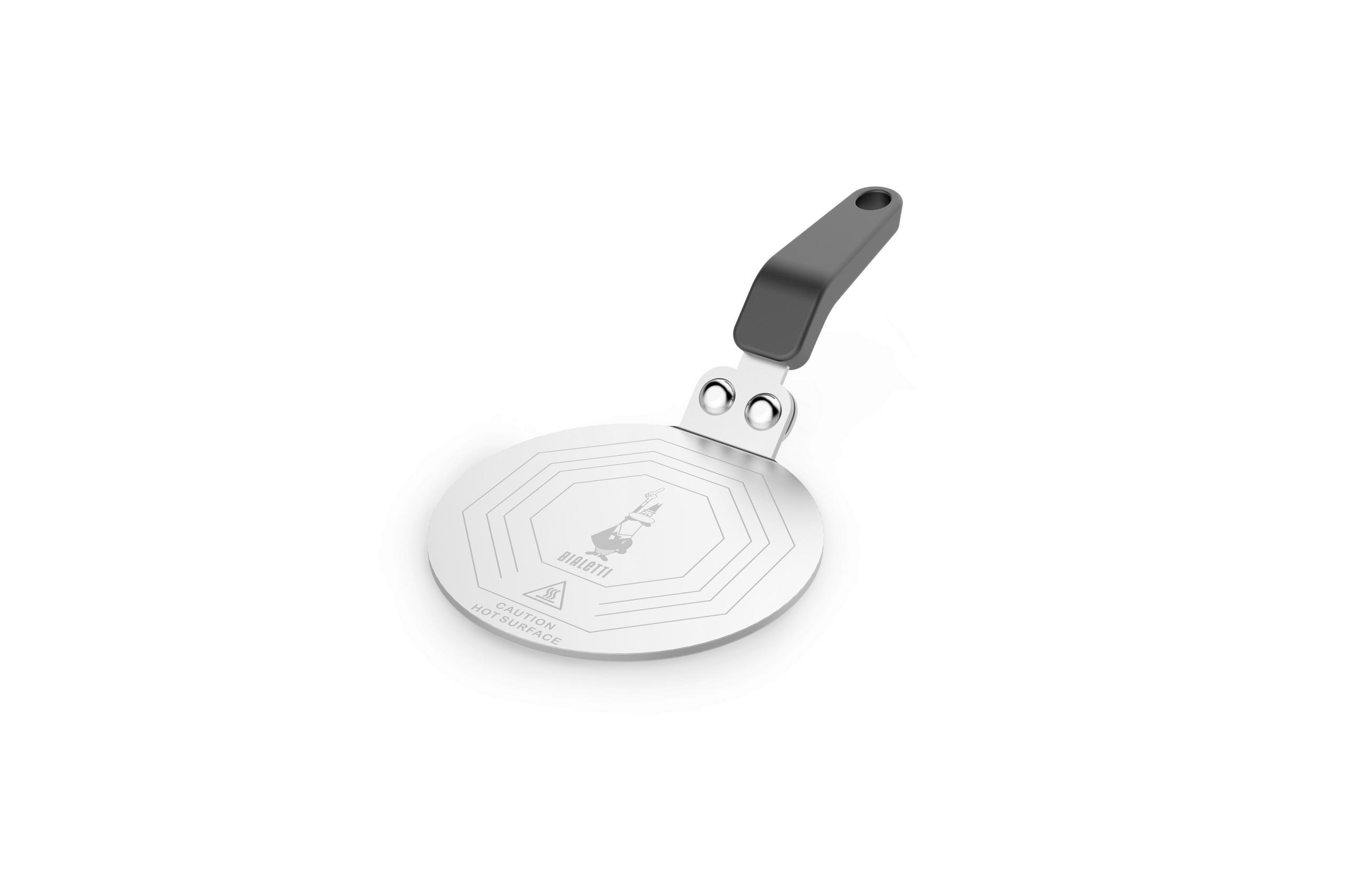 INDUKTIONSADAPTERPLATTE  - Edelstahlfarben, Basics, Kunststoff/Metall (25,5/13/5,5cm) - Bialetti