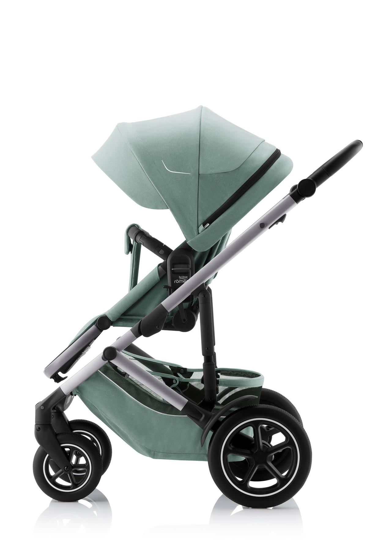 KINDERWAGEN Smile 5Z  - Hellgrau/Grün, Basics, Textil/Metall (57/112/97,7cm) - Britax Römer