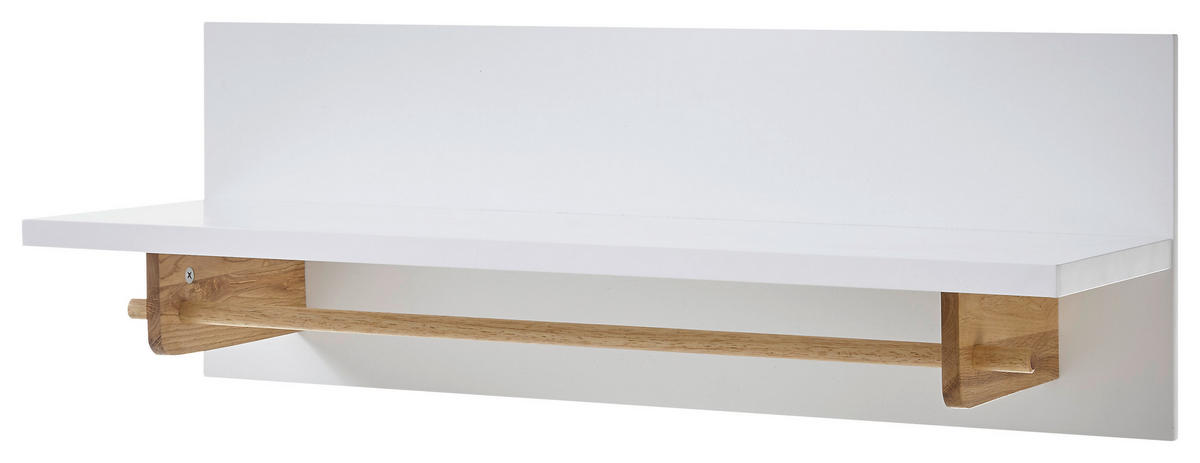 GARDEROBENPANEEL  in 97/35/32 cm  - Weiss/Eichefarben, Design, Holz/Holzwerkstoff (97/35/32cm)