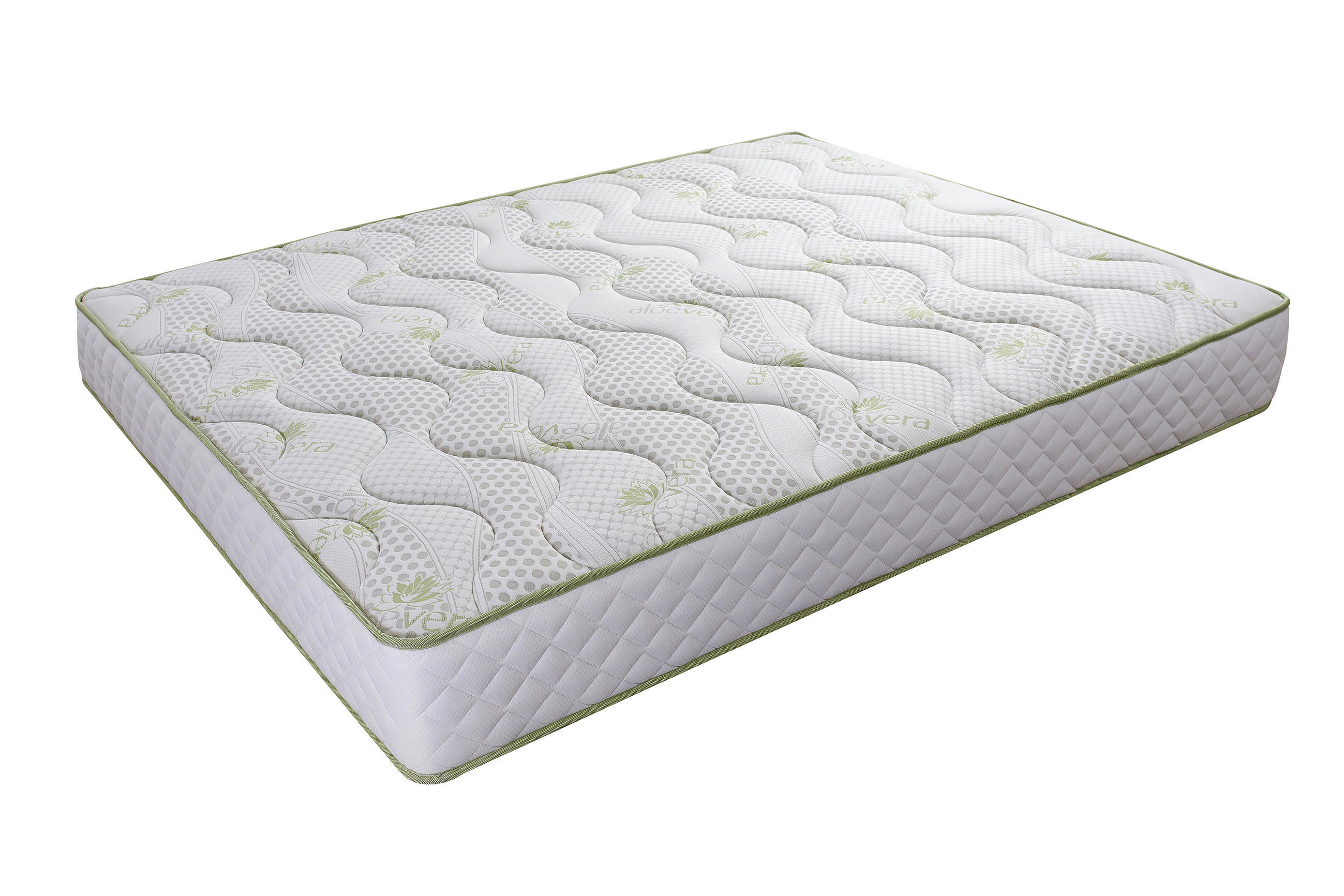 Saltea cu arcuri 180x200 cm  - alb, Basics, textil (180/200cm)