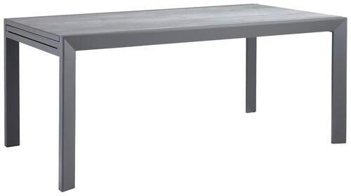 GARTENTISCH 180-280/100/75 cm Metall, Glas rechteckig  - Dunkelgrau/Anthrazit, Design, Glas/Metall (180-280/100/75cm) - Ambia Garden