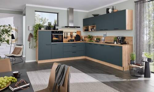 EINBAUKÜCHE   - Eichefarben, Design, Holzwerkstoff - Nolte Küchen