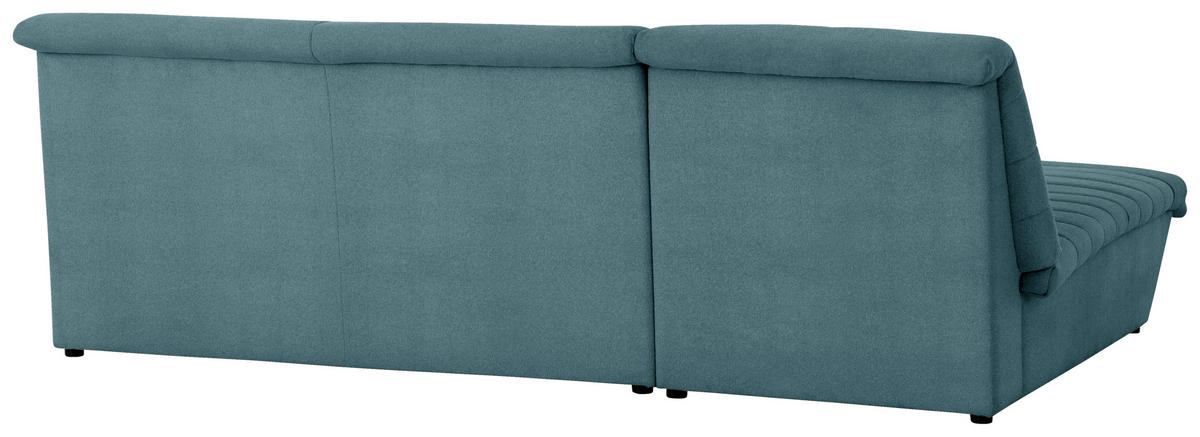 ECKSOFA Looks VIII Petrol Webstoff  - Petrol/Schwarz, Design, Kunststoff/Textil (168/274cm) - LOOKS by W.Joop