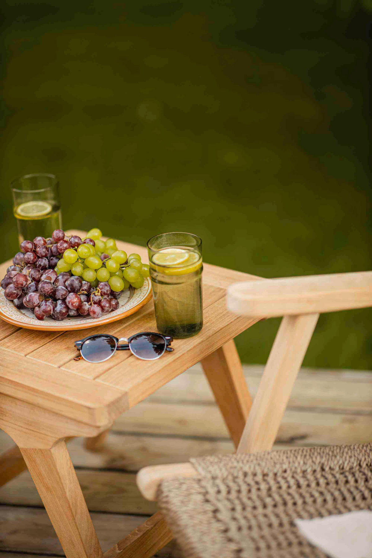 LOUNGESESSEL  - Braun/Teakfarben, Natur, Holz/Kunststoff (68/70/75cm) - Gardenson