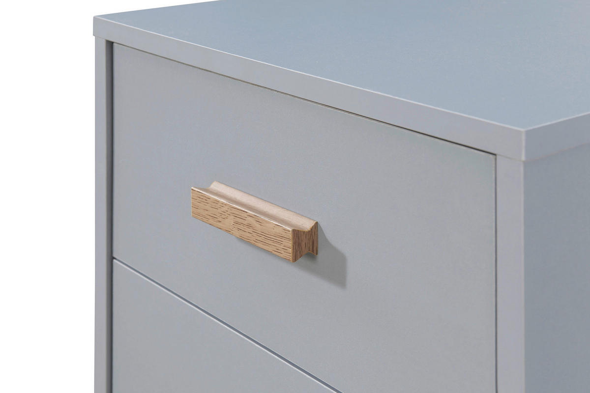 NACHTTISCH 40/55/44 cm  in Eichefarben, Grau  - Eichefarben/Grau, Design, Holz/Holzwerkstoff (40/55/44cm) - MID.YOU